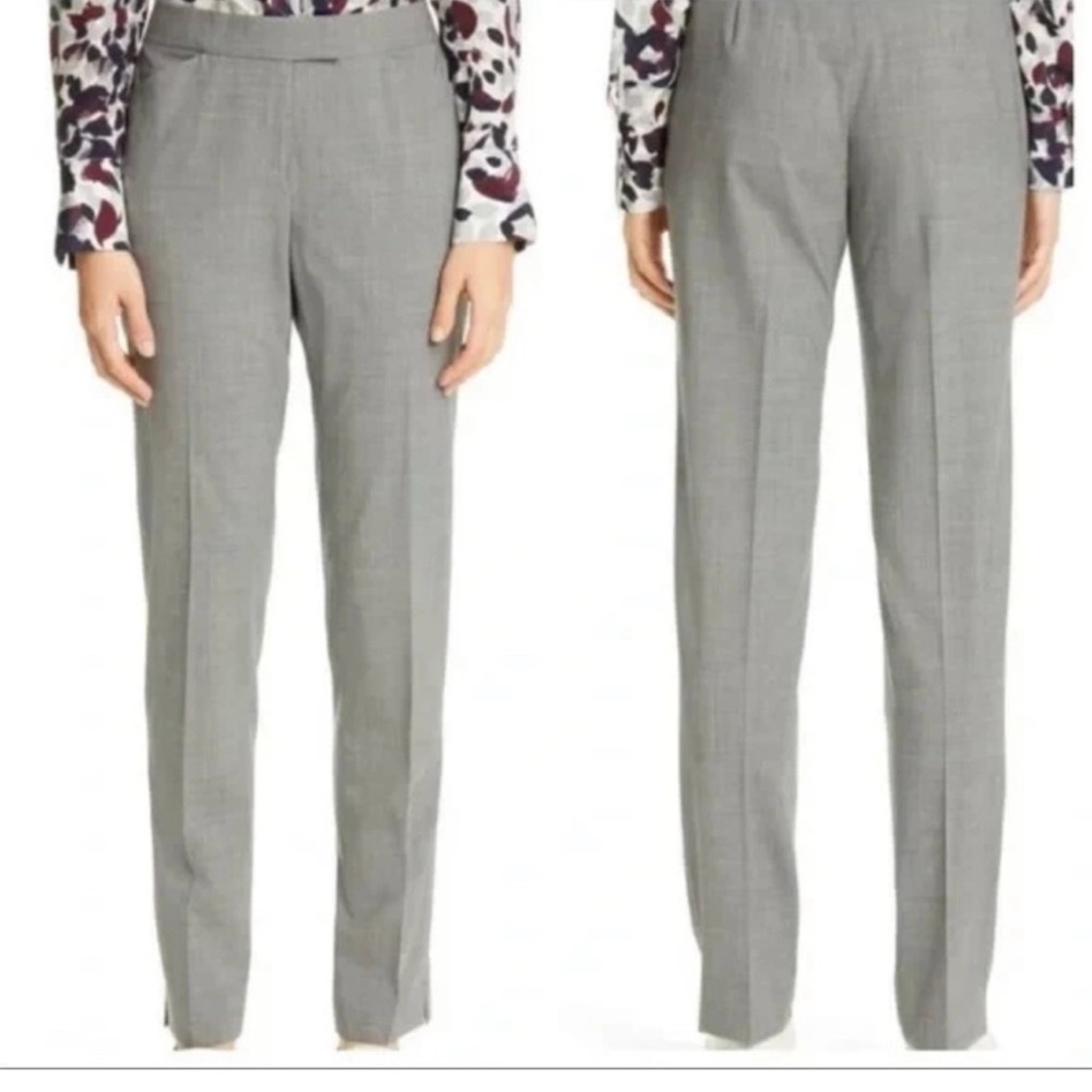 Lafayette 148 New York Women’s Irving Charcoal Gray Pants, Size 14 - Picture 7 of 7